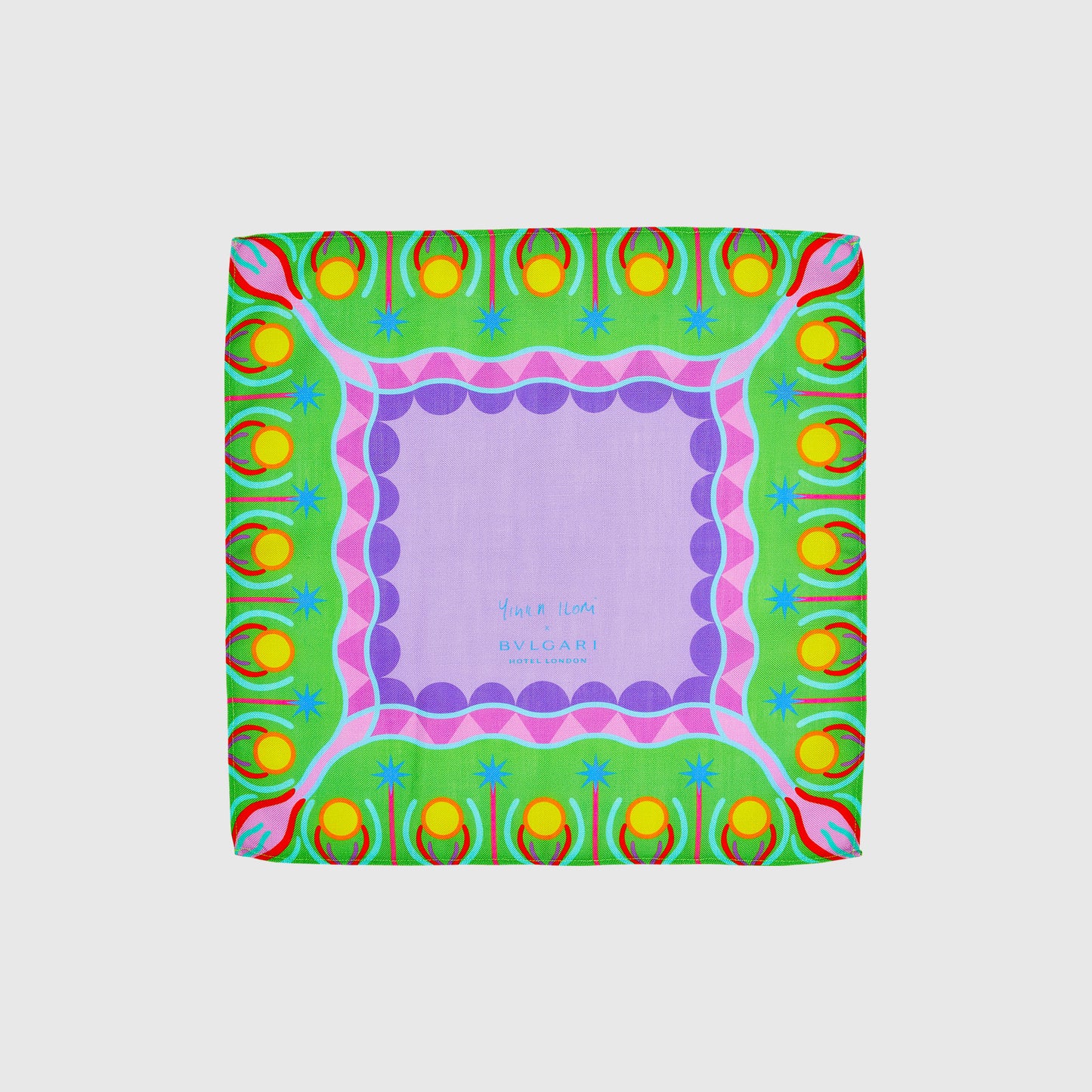 Set of 4 Yinka Ilori x Bulgari Hotel Napkins