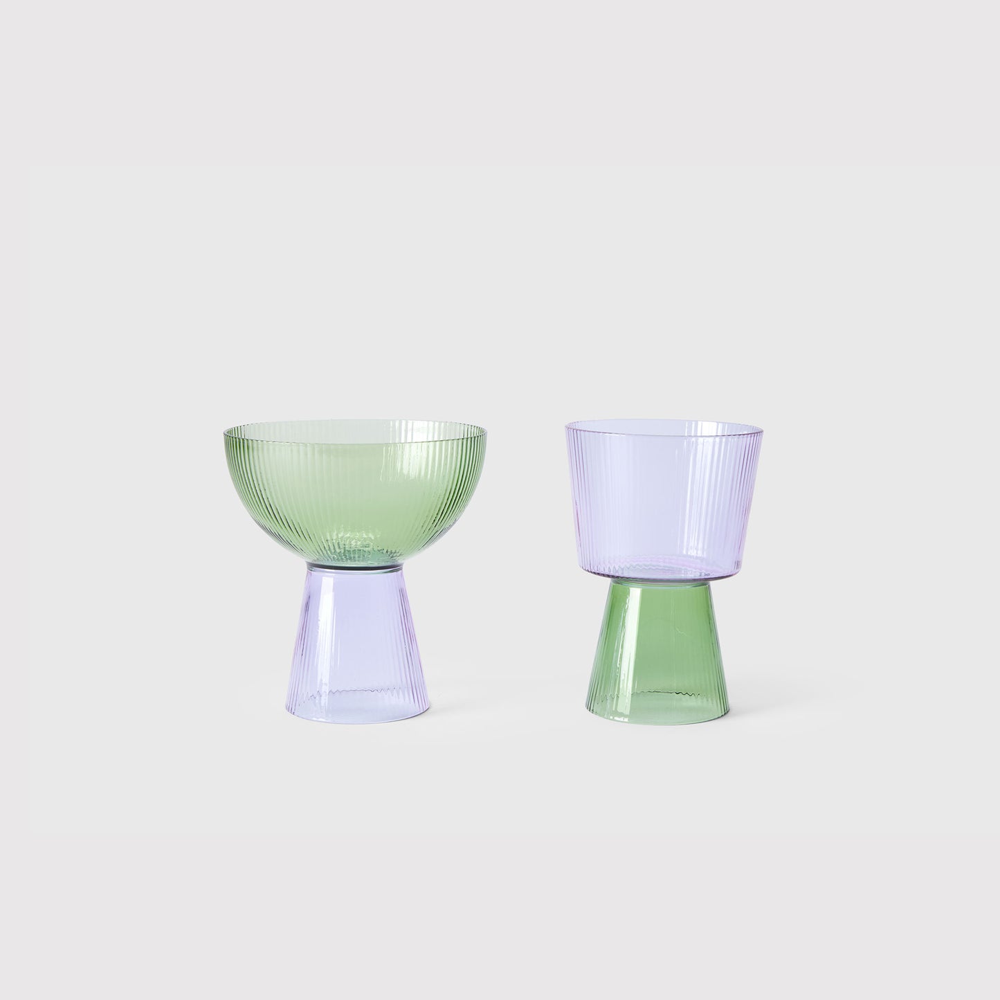 OORUN DIDUN Drinking Glasses - Green/Purple