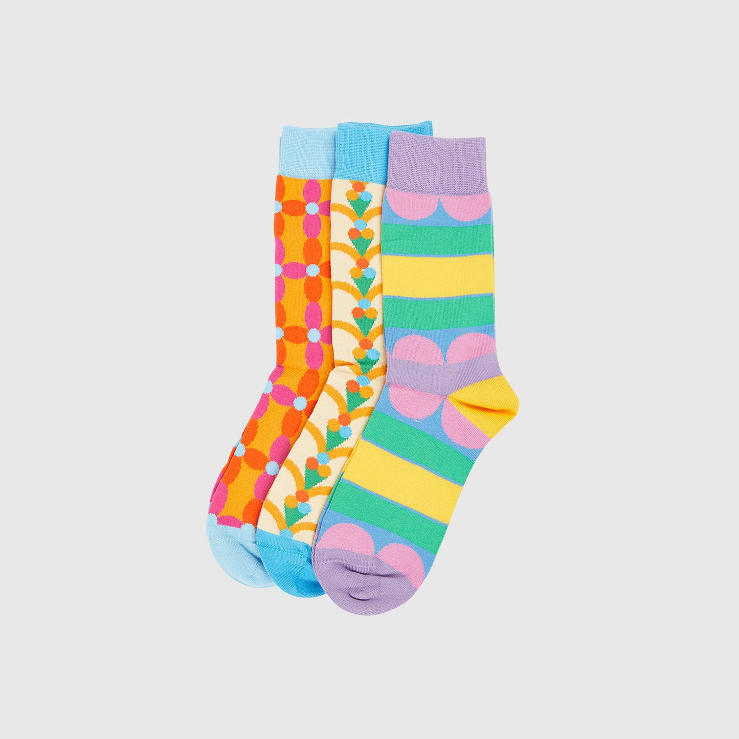 Set of 3 Patterned Socks