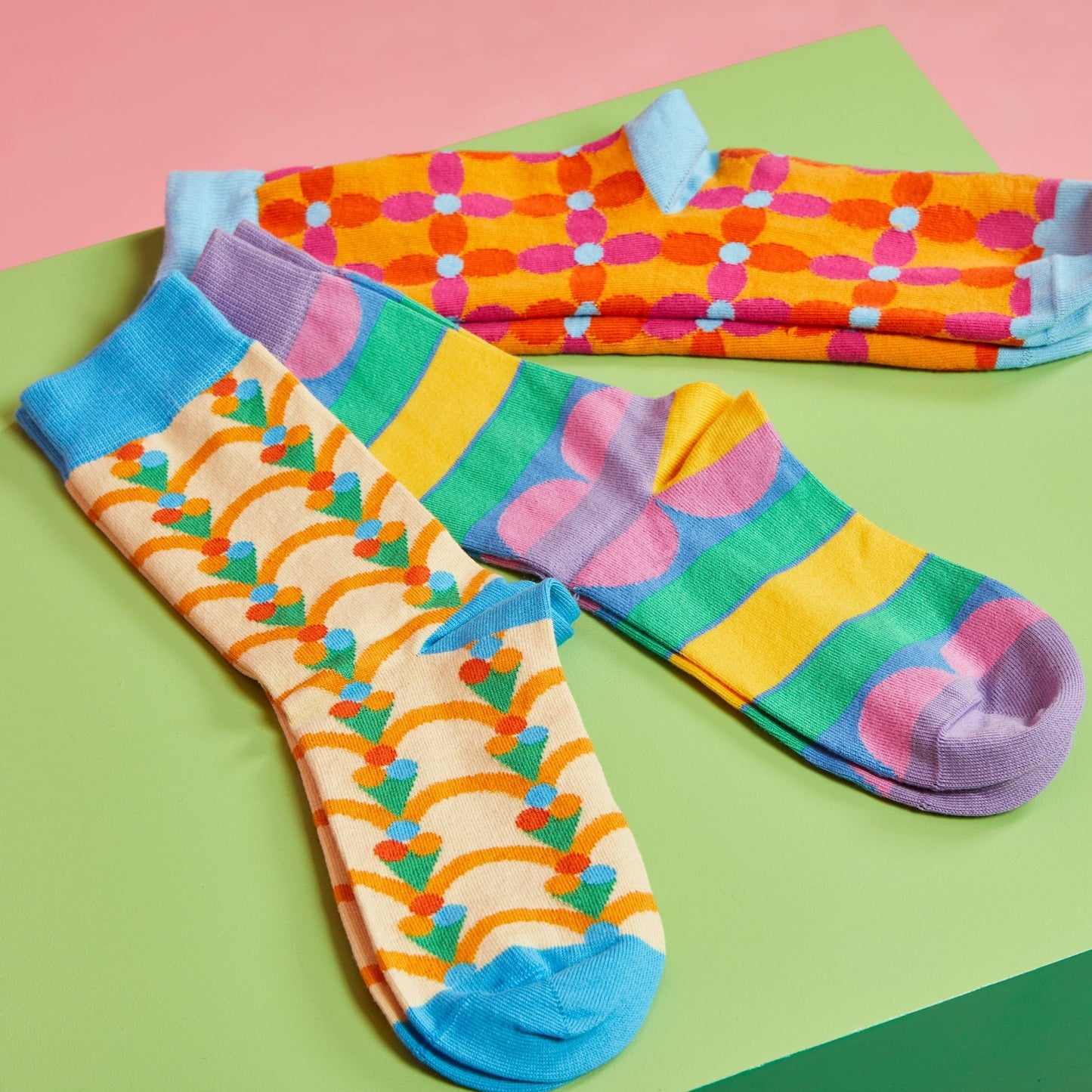 Set of 3 Patterned Socks
