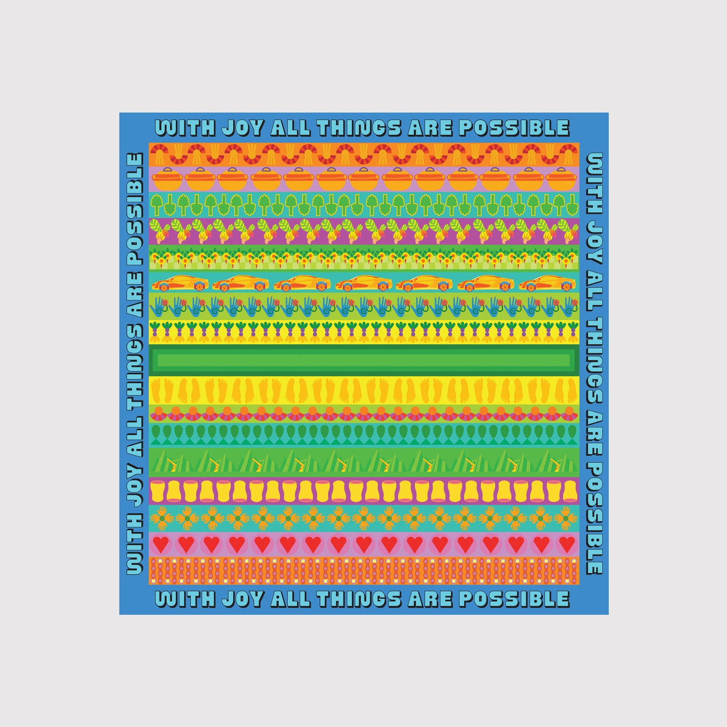 WITH JOY ALL THINGS ARE POSSIBLE PRINT
