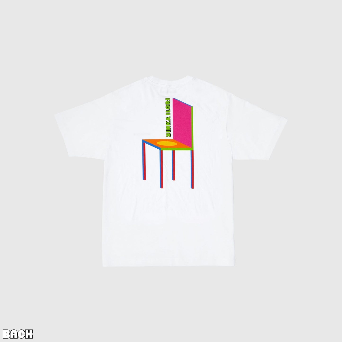 CHAIRMAN TYPES OF HAPPINESS Back Print T-Shirt - White