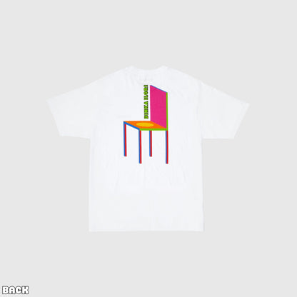 CHAIRMAN TYPES OF HAPPINESS Back Print T-Shirt - White