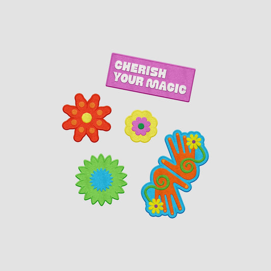 Yinka Ilori x Bloomingdale's CHERISH YOUR MAGIC - Embroidered Patch Set