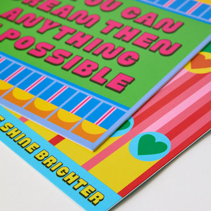 Set of 2 Mantelpiece Cards