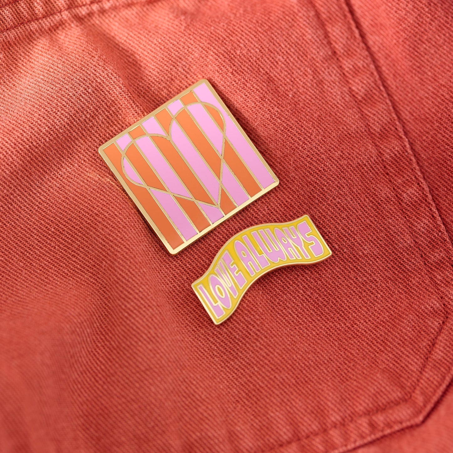 LOVE ALWAYS Enamel Pin Badges