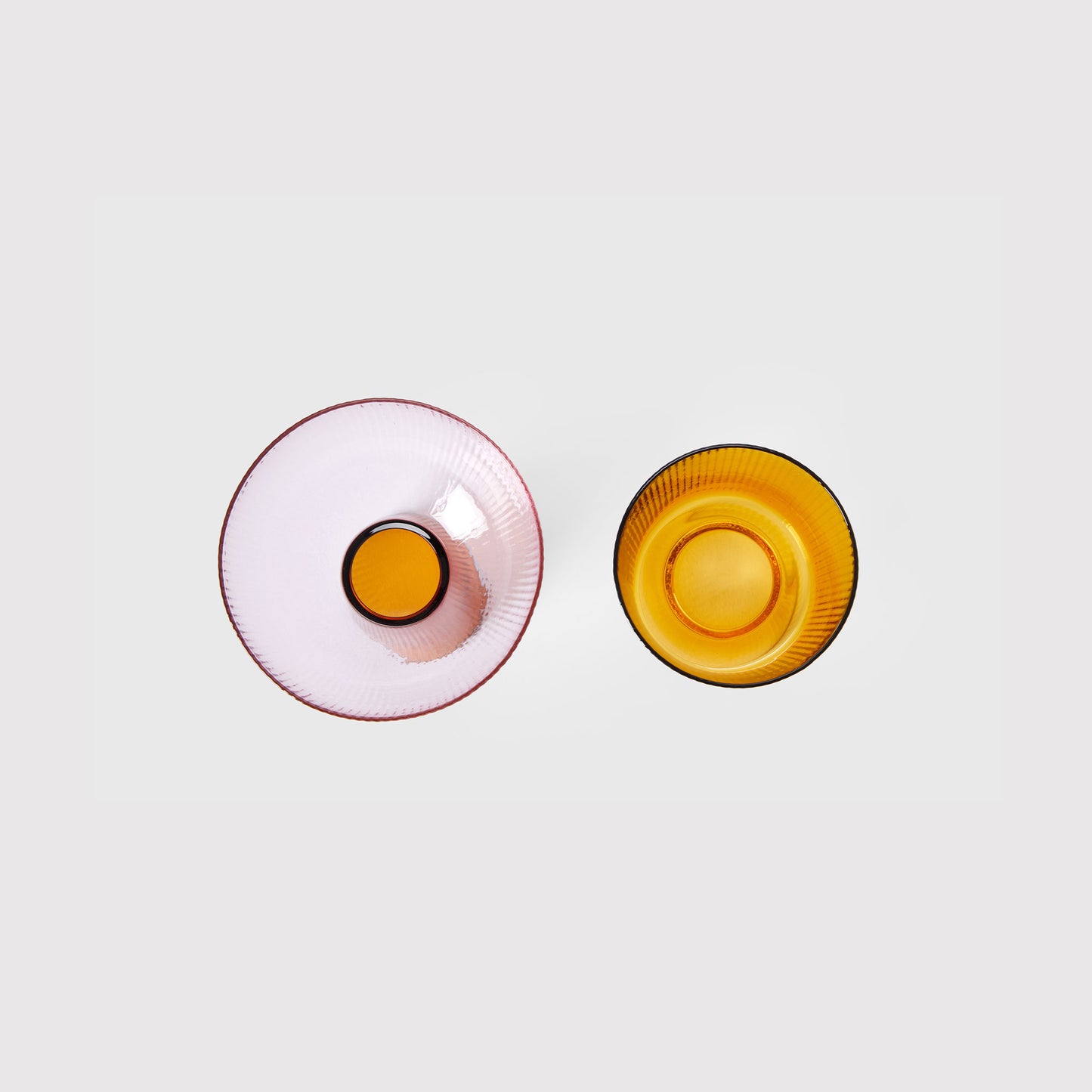 OORUN DIDUN Drinking Glasses - Pink/Amber