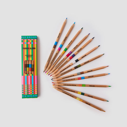 Kaleidoscopic Bloom Colouring Pencils