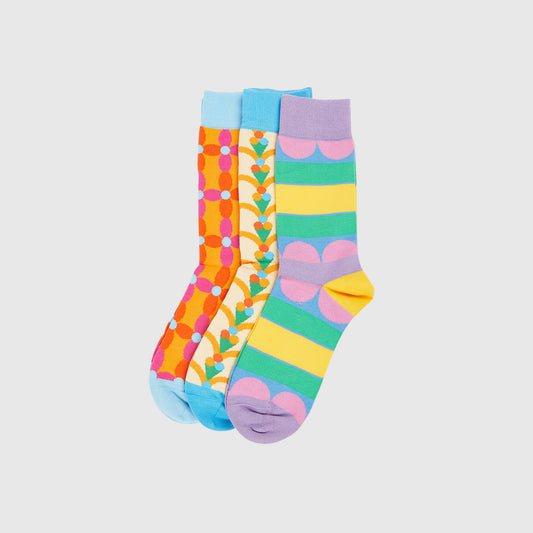 Set of 3 Patterned Socks