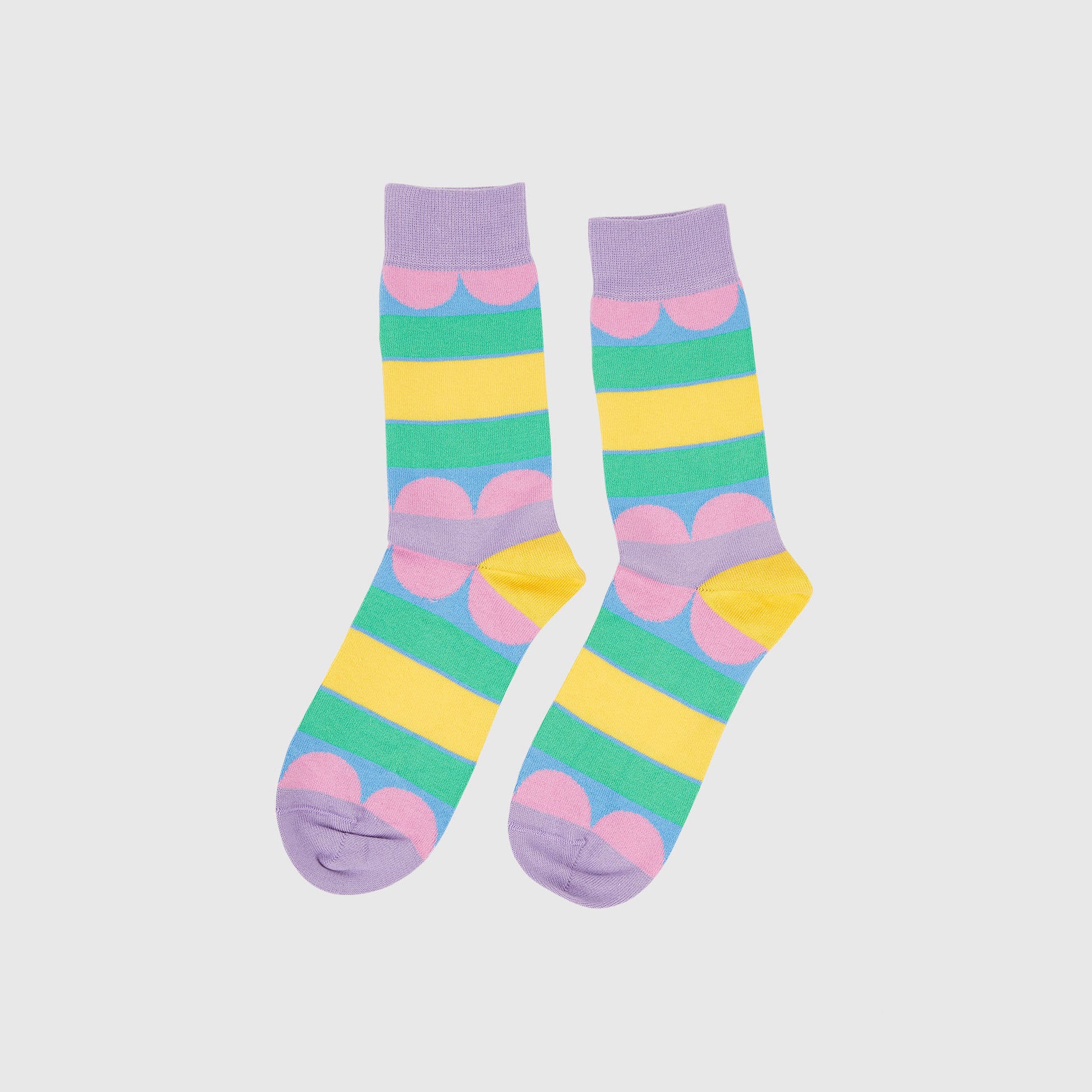 Rainbow Stripes Socks (Set of 2 Colors ~Bold & Pastel)