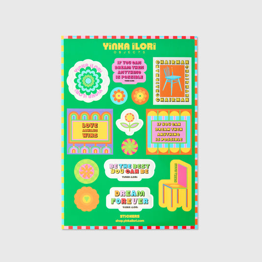Kaleidoscopic Bloom Stickers