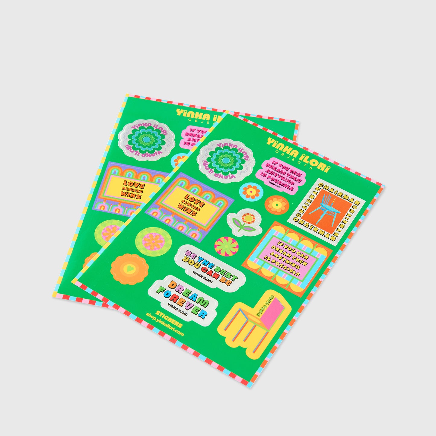 Kaleidoscopic Bloom Stickers