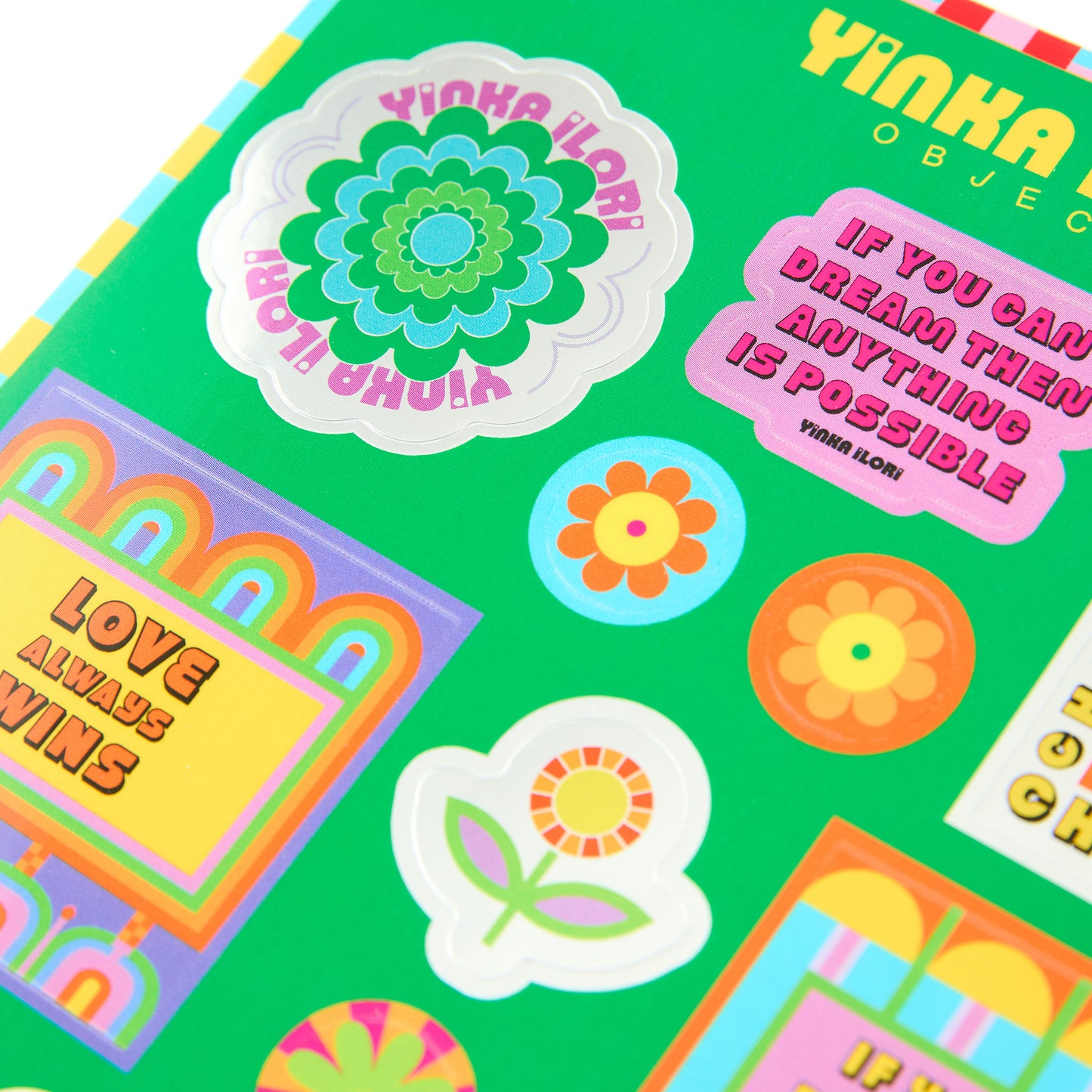 Kaleidoscopic Bloom Stickers