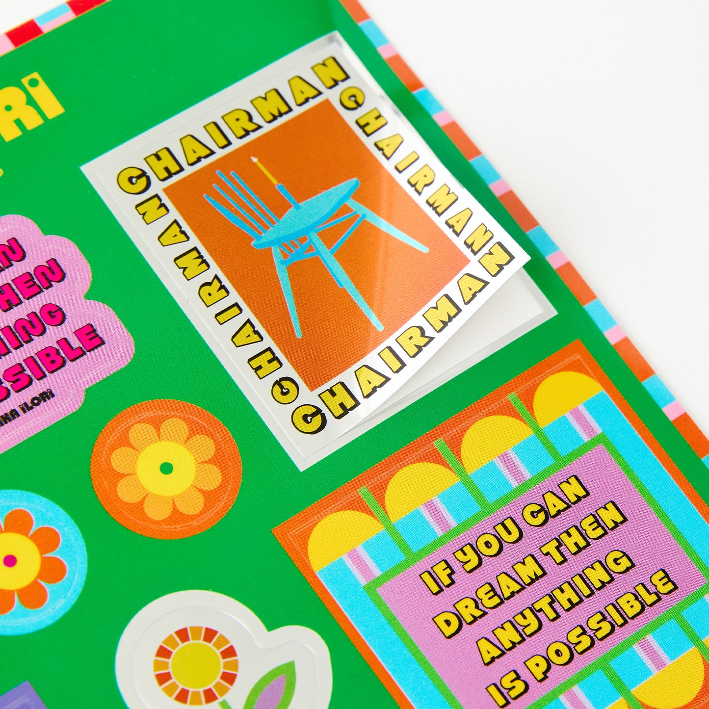 Kaleidoscopic Bloom Stickers