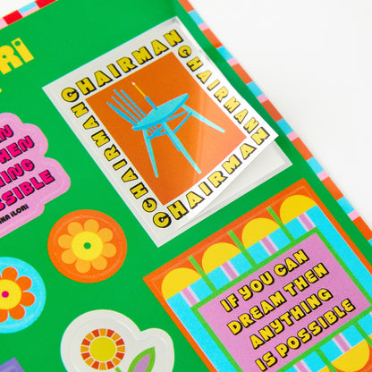 Kaleidoscopic Bloom Stickers