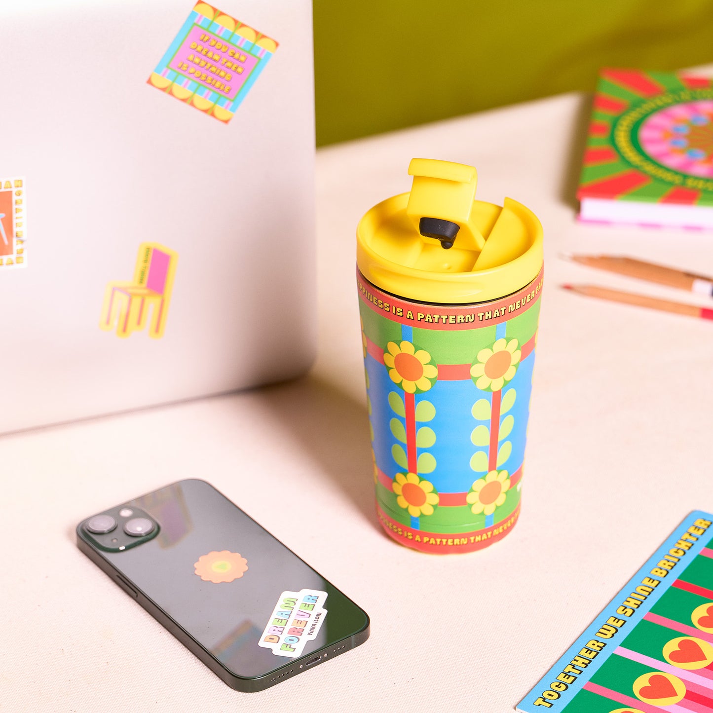 Kaleidoscopic Bloom Stickers