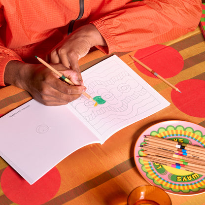 Colouring Book and Pencils Set