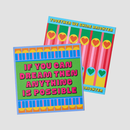 Set of 2 Mantelpiece Cards