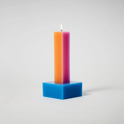 HAPPINESS Candle 2 - Orange/Pink